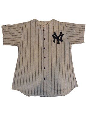 Vintage 90s New York Yankees Majestic Cotton Jersey Large Made in USA